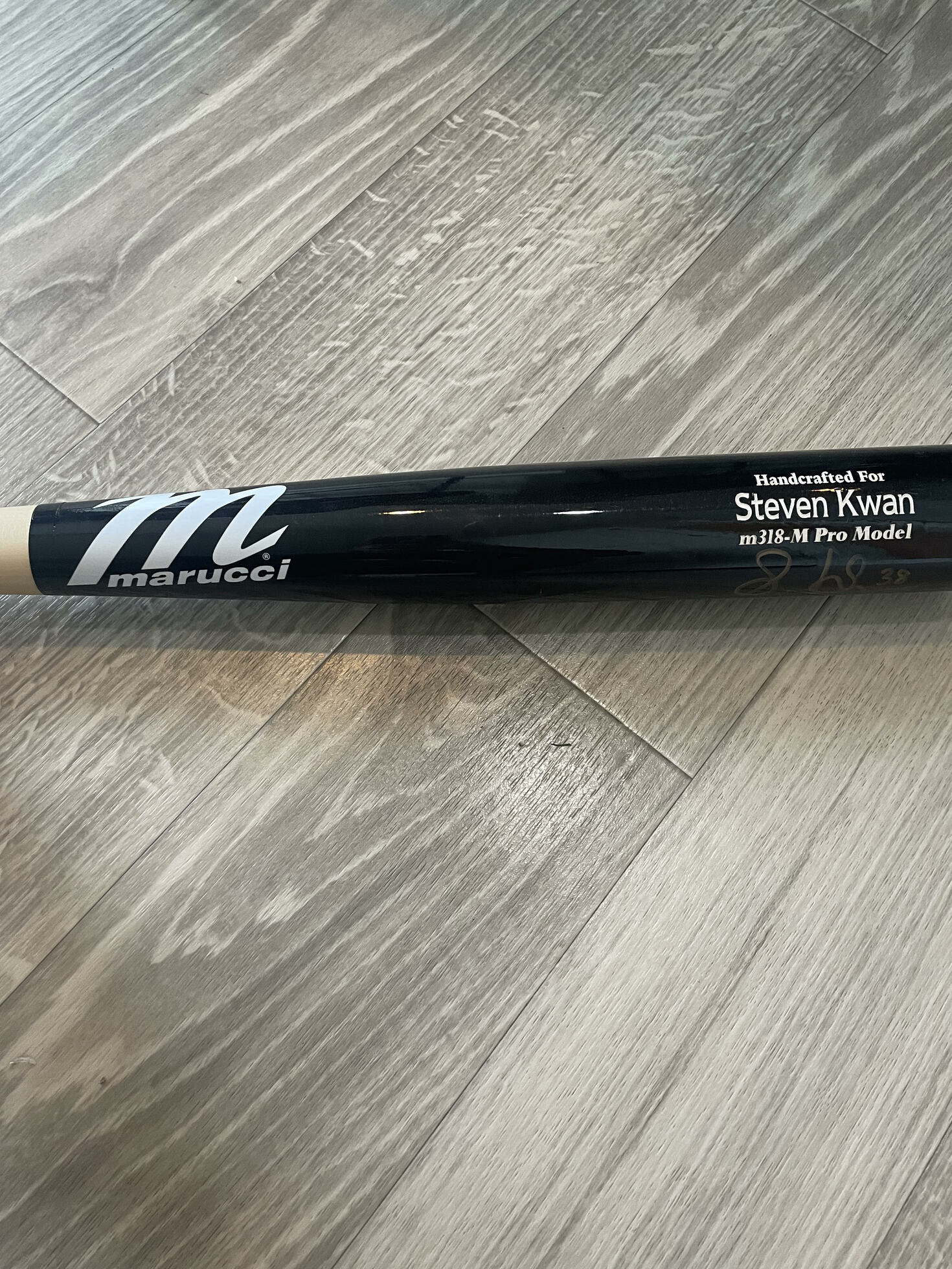 Steven Kwan Rookie Year Signed Bat  - image 2